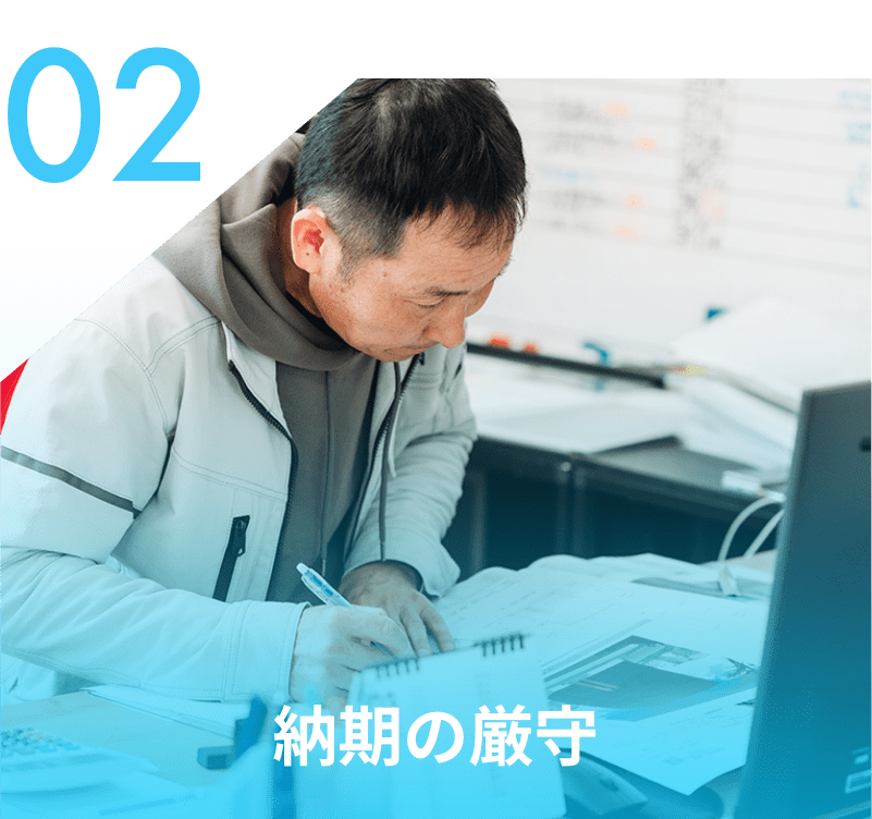 納期の厳守